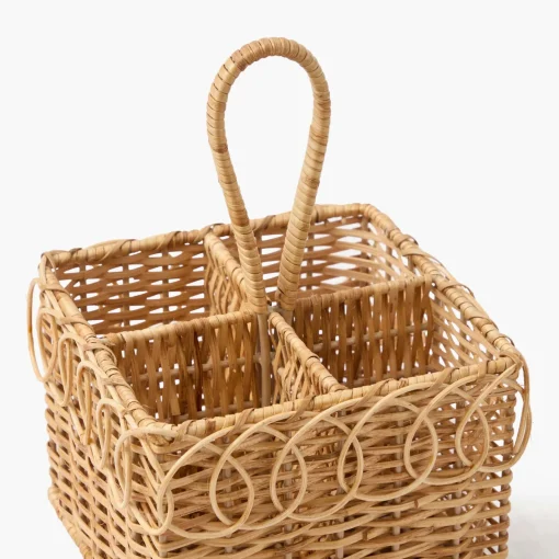 For The Rattan Lover<Mrs. Alice Braided Rattan Cutlery Basket