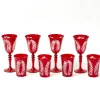 Glasses | Glassware Sets<Mrs. Alice Brigitte Red Garland Engraved Glassware (Set of 8)