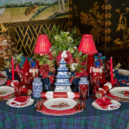 Glasses | Glassware Sets<Mrs. Alice Brigitte Red Garland Engraved Glassware (Set of 8)
