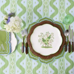 Summer Table Linen | Placemats<Mrs. Alice Brown Scalloped Rattan Charger Plates (Set of 4)