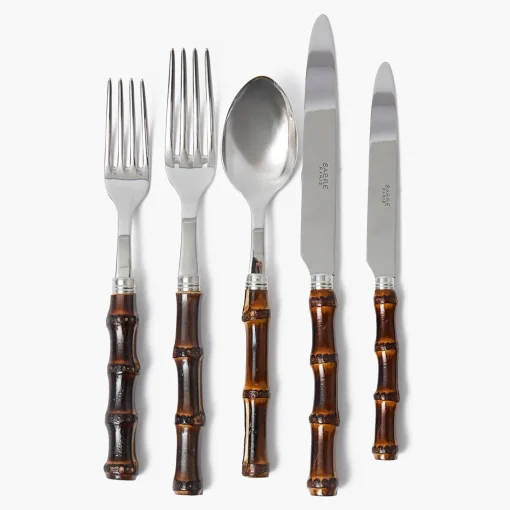 Cutlery Sets<Mrs. Alice Burnt Bamboo Cutlery (5 Piece)