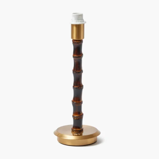 Rechargeable Table Lamps<Mrs. Alice Burnt Bamboo Rechargeable Lamp with Olive Lotus Shade (18cm)