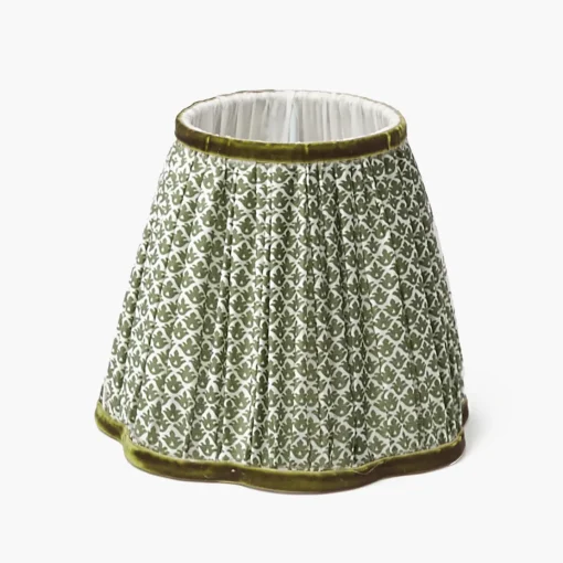Rechargeable Table Lamps<Mrs. Alice Burnt Bamboo Rechargeable Lamp with Olive Lotus Shade (18cm)