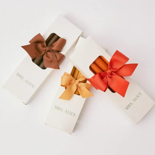 Candles<Mrs. Alice Burnt Orange Candles (Set of 8)