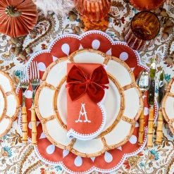 Napkin Rings & Bows<Mrs. Alice Burnt Orange Napkin Bows (Set of 4)