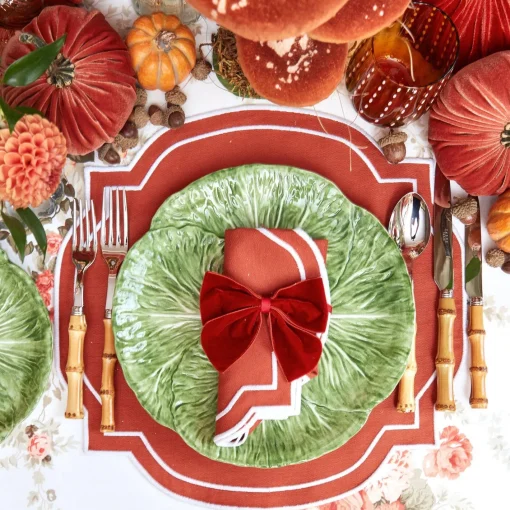 Napkin Rings & Bows<Mrs. Alice Burnt Orange Napkin Bows (Set of 4)