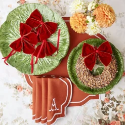 Napkin Rings & Bows<Mrs. Alice Burnt Orange Napkin Bows (Set of 4)