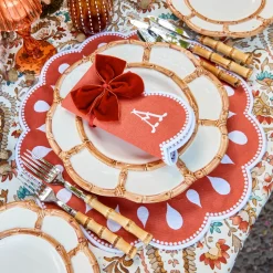 Napkin Rings & Bows<Mrs. Alice Burnt Orange Napkin Bows (Set of 4)