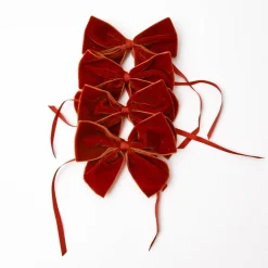 Napkin Rings & Bows<Mrs. Alice Burnt Orange Napkin Bows (Set of 4)