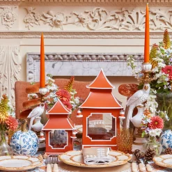 Year-round Decorations | Autumn Decorations<Mrs. Alice Burnt Orange Pagoda Lantern