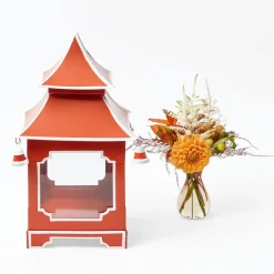 Year-round Decorations | Autumn Decorations<Mrs. Alice Burnt Orange Pagoda Lantern