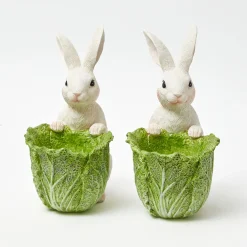 Spring Decorations<Mrs. Alice Cabbage Bunny Bowl (Pair)