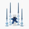 Summer Glassware | Summer Candleware<Mrs. Alice Camille Azure Candle Set (Dusty Blue)