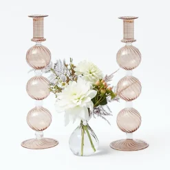 Candle Holders<Mrs. Alice Camille Chestnut Candle Holders (Pair)