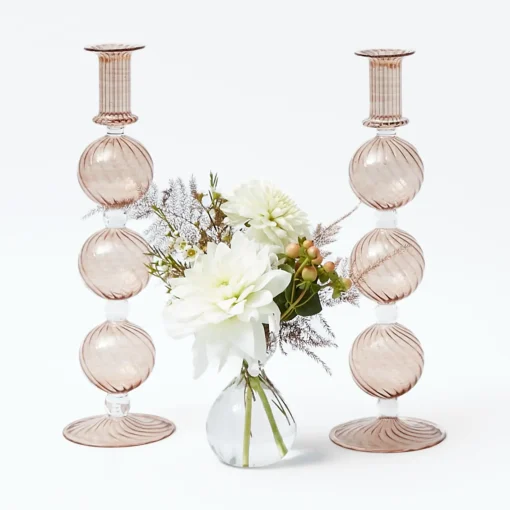 Candle Holders<Mrs. Alice Camille Chestnut Candle Holders (Pair)