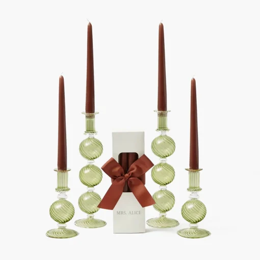 Candles | Candlescapes<Mrs. Alice Camille Olive Candle Set (Chocolate)