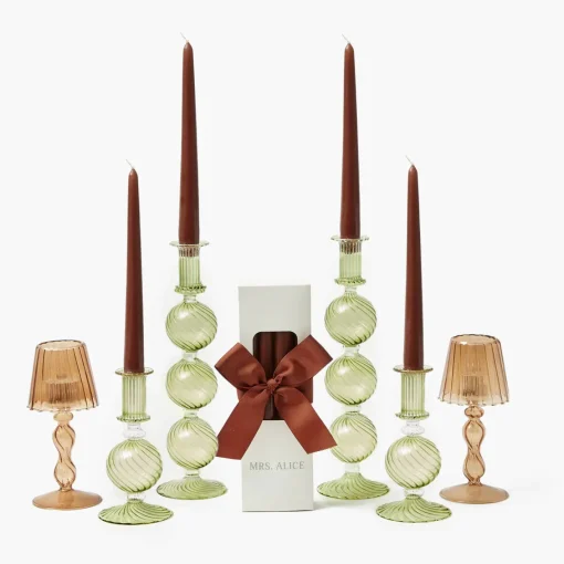 Candles | Candlescapes<Mrs. Alice Camille Olive Candlescape (Chocolate)