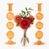 Candle Holders<Mrs. Alice Camille Orange Candle Holder (Pair)