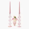 Summer Glassware | Summer Candleware<Mrs. Alice Camille Peony Candle Holder (Pair)