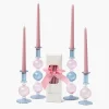 Candles | Candlescapes<Mrs. Alice Camille Pink & Blue Candle Set