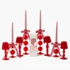 Candles | Candlescapes<Mrs. Alice Camille Red Ribboned Candlescape (Pink)