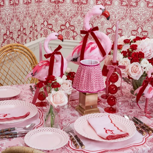 Candles | Candlescapes<Mrs. Alice Camille Red Ribboned Candle Set (Pink)