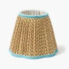 Summer Lighting | Lampshades<Mrs. Alice Caramel & Blue Lotus Lampshade (18cm)