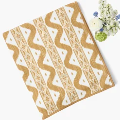 Summer Table Linen | Tablecloths<Mrs. Alice Caramel Ikat Tablecloth