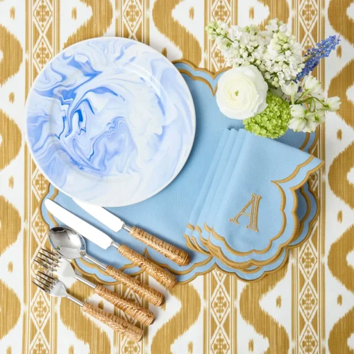 Summer Table Linen | Tablecloths<Mrs. Alice Caramel Ikat Tablecloth