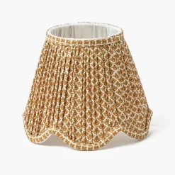 Summer Lighting | Lampshades<Mrs. Alice Caramel Lotus Deep Scalloped Lampshade (18cm)