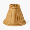 Summer Lighting | Lampshades<Mrs. Alice Caramel Silk Frilled Lampshade (18cm)