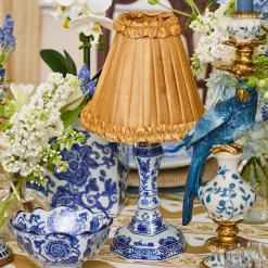 Summer Lighting | Lampshades<Mrs. Alice Caramel Silk Frilled Lampshade (18cm)