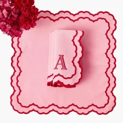 Napkins | Mrs. Alice Monogram<Mrs. Alice Carolina Pink Napkins (Set of 4)