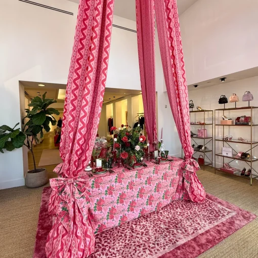 Table Linen Sets | Mrs. Alice Monogram<Mrs. Alice Carolina Pink Placemats & Napkins (Set of 4)