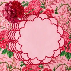 Placemats | For Her<Mrs. Alice Carolina Pink Placemats (Set of 4)
