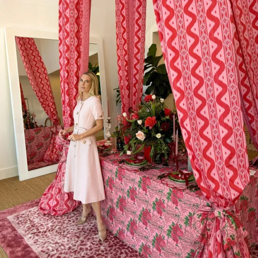 Placemats | For Her<Mrs. Alice Carolina Pink Placemats (Set of 4)