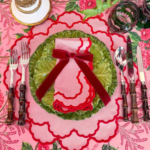 Placemats | For Her<Mrs. Alice Carolina Pink Placemats (Set of 4)