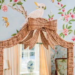 Mirrors<Mrs. Alice Celine Bow Rattan Mirror