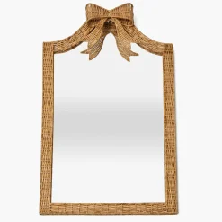 Mirrors<Mrs. Alice Celine Bow Rattan Mirror