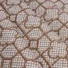 Serena Fresson Fabrics<Mrs. Alice Chestnut Brown Bamboo Trellis Fabric