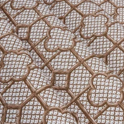 Serena Fresson Fabrics<Mrs. Alice Chestnut Brown Bamboo Trellis Fabric