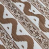 Serena Fresson Fabrics<Mrs. Alice Chestnut Brown Ikat Stripe Fabric