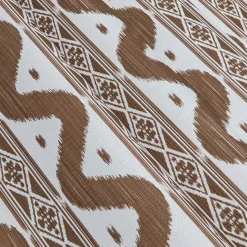 Serena Fresson Fabrics<Mrs. Alice Chestnut Brown Ikat Stripe Fabric