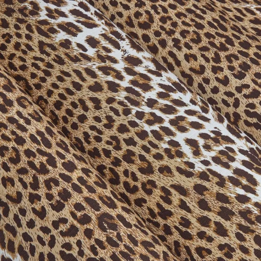 Serena Fresson Fabrics<Mrs. Alice Chestnut Brown Leopard Fabric
