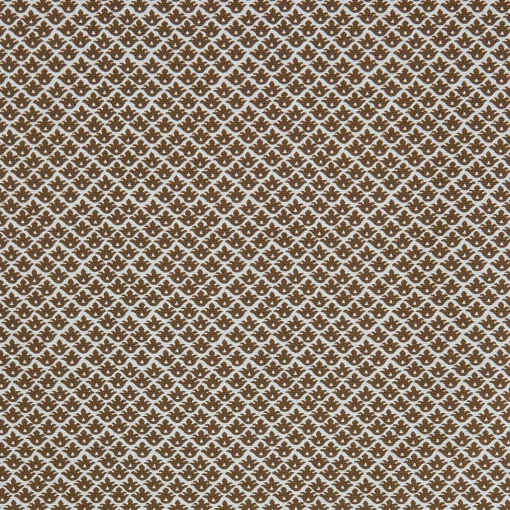 Serena Fresson Fabrics<Mrs. Alice Chestnut Brown Lotus Flower Fabric