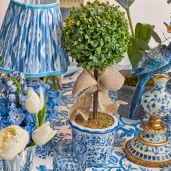 Spring Decorations | For The Homemaker<Mrs. Alice Chinoiserie Faux Potted Boxwood Tree (Pair)