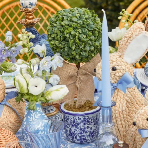 Spring Decorations | For The Homemaker<Mrs. Alice Chinoiserie Faux Potted Boxwood Tree (Pair)