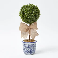 Spring Decorations | For The Homemaker<Mrs. Alice Chinoiserie Faux Potted Boxwood Tree (Pair)