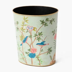 For Her | Gorgeous Green<Mrs. Alice Chinoiserie Oval Tole Waste Paper Bin