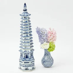 Year-round Decorations | Spring Decorations<Mrs. Alice Chinoiserie Porcelain Pagoda